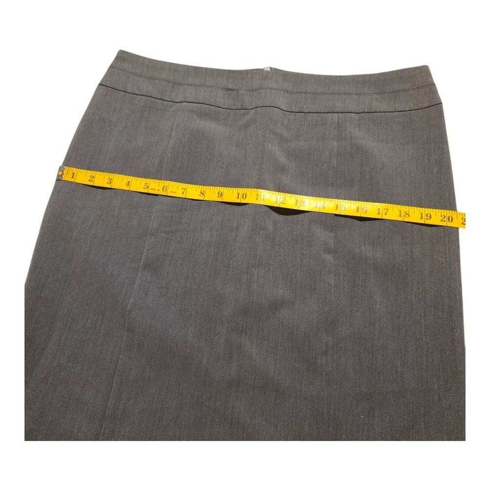 George Women's Size 12 Charcoal Grey Heather Pencil Skirt Business Casual New - Picture 6 of 8